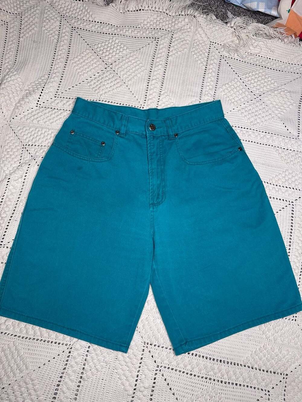 Nuovo Vintage Green Denim Shorts men’s size 32 90s jorts